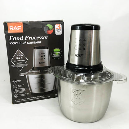 Измельчитель RAF R.7031 электрический блендер-чоппер настольный 3 л 1000 Вт, Кухонный блендер для овощей