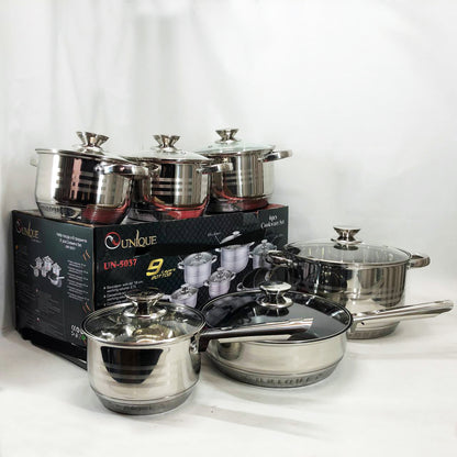 Набор посуды UNIQUE UN-5037 12 предметов (16; 16; 18; 20; 24; сковорода 24 см)