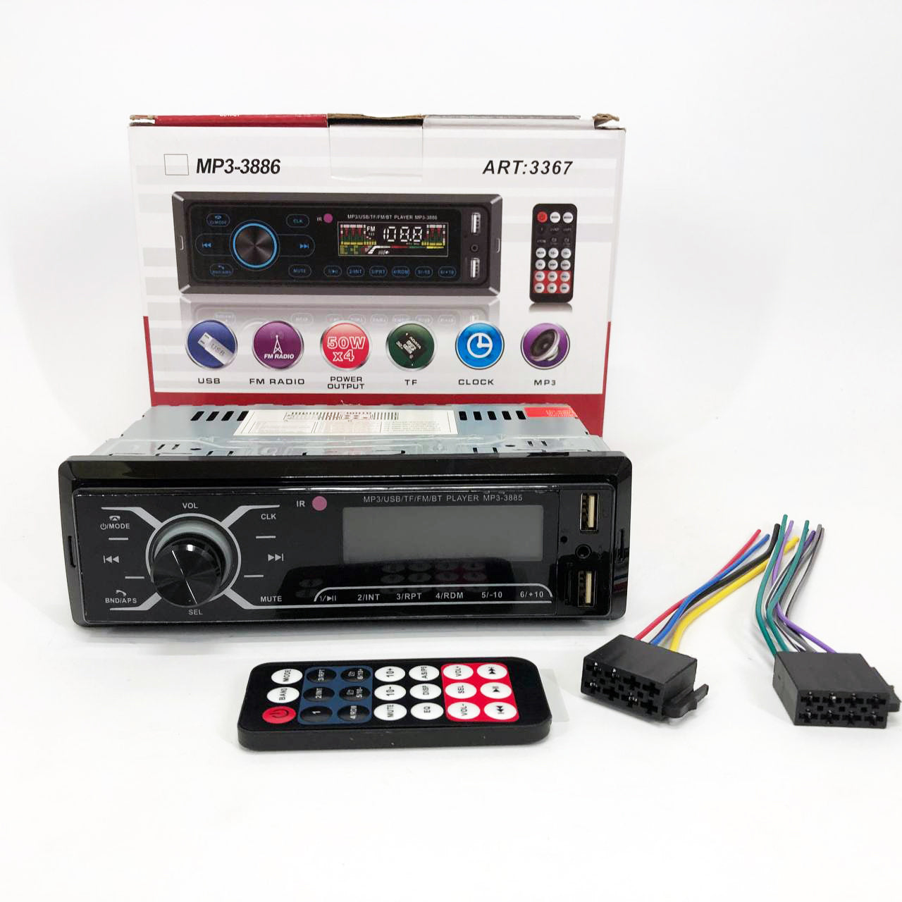 Автомобильная магнитола MP3-3885 ISO 1DIN с сенсорным дисплеем, Бюджетная автомагнитола 1 din