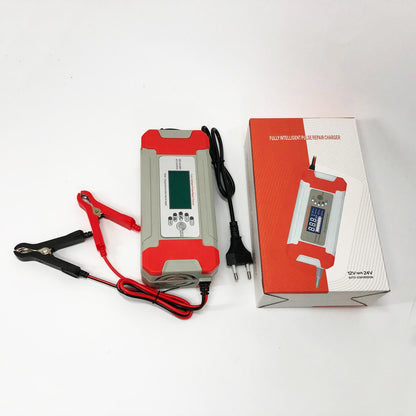 Импульсное зарядное устройство (12V 8A / 24V 4A) для легковых и грузовых авто