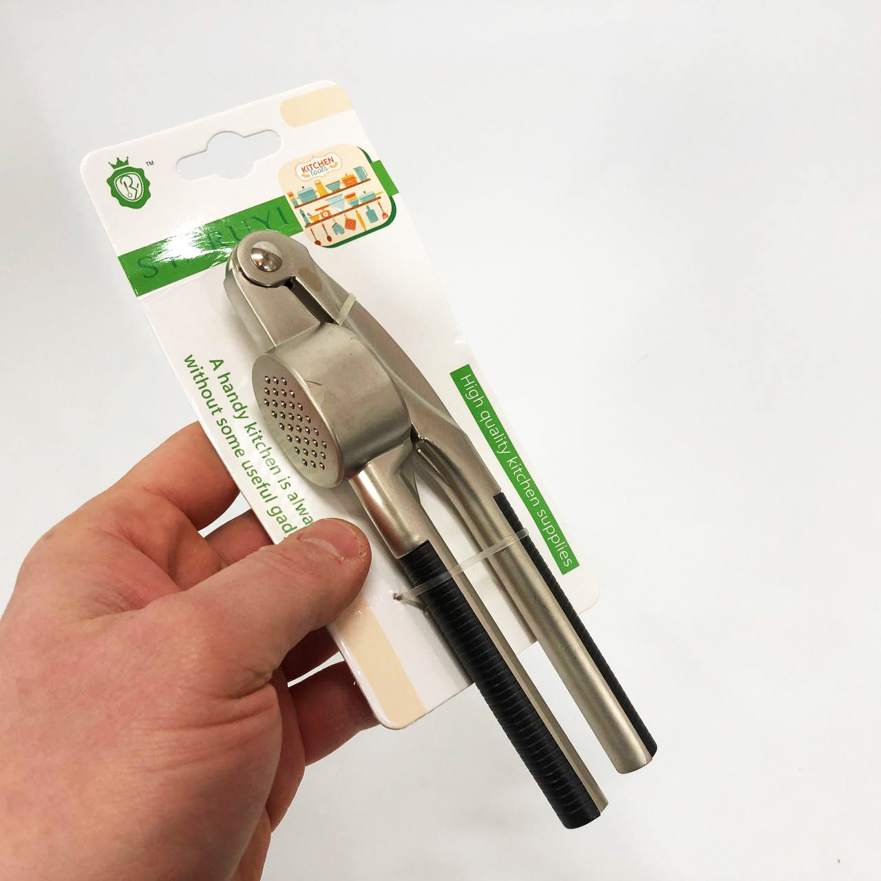 Пресс для чеснока UNIQUE UN-1761 чеснокодавка ручная металлическая