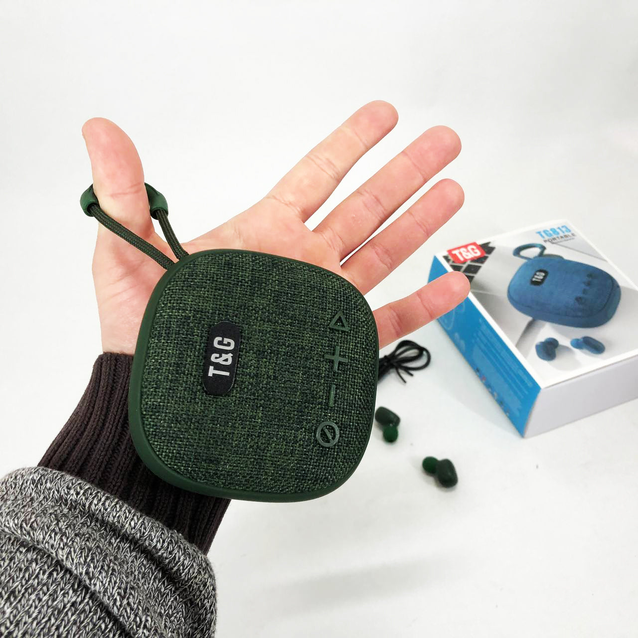 Колонка-Bluetooth с наушниками TG813. Цвет: зеленый