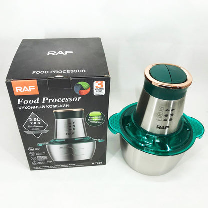 Кухонный комбайн RAF R.7029 электрический блендер измельчитель мясорубка 1000 Вт 2л, Мощный блендер