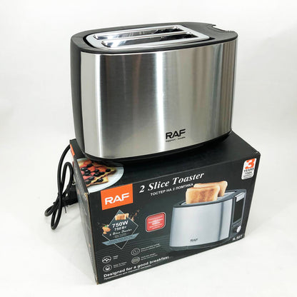 Тостер электрический RAF R.507 с 7 регулируемыми уровнями поджарки съемным поддоном для крошек 750 Вт