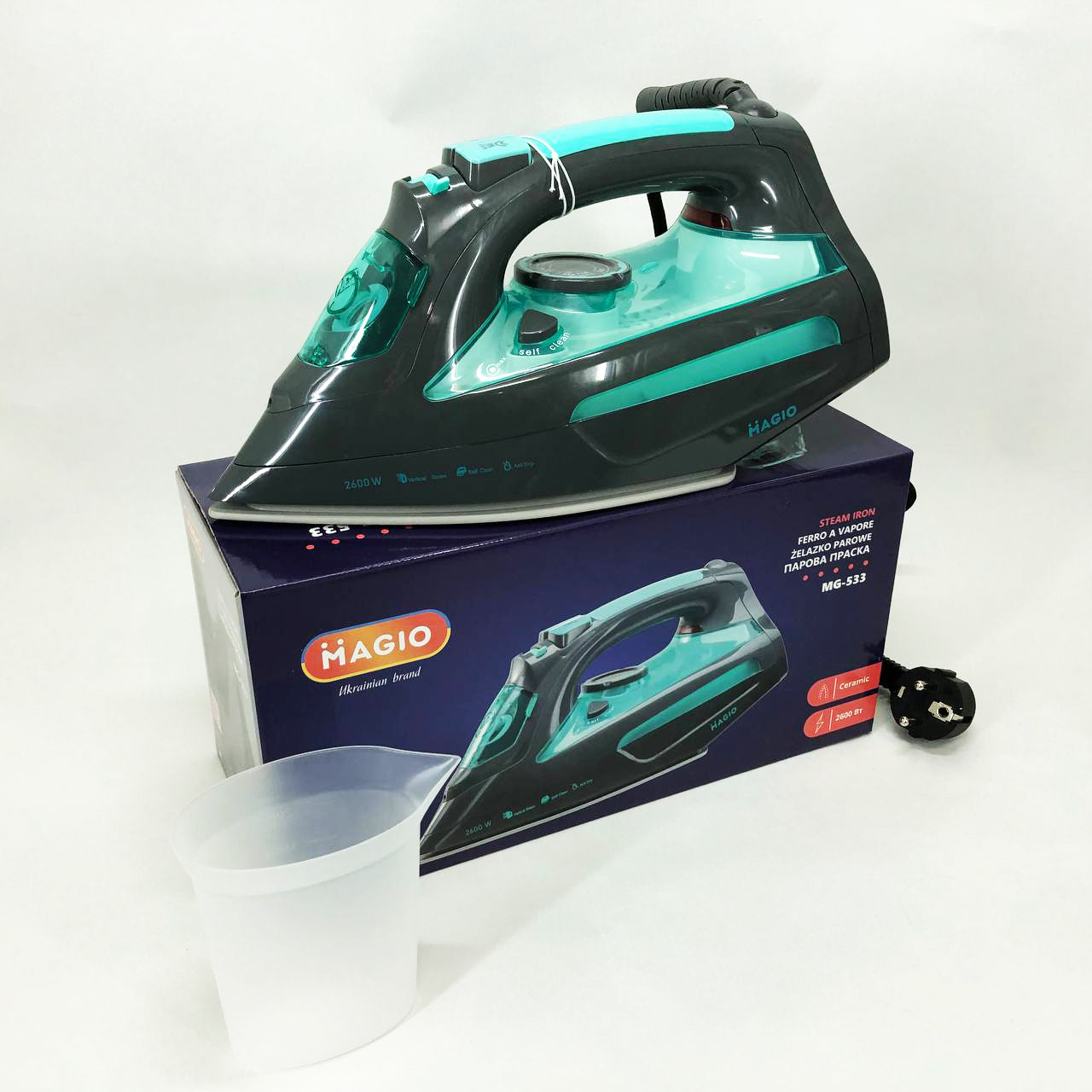 Утюг Magio MG-533, Эффективный паровой утюг для одежды, Паровой утюг для домашнего использования