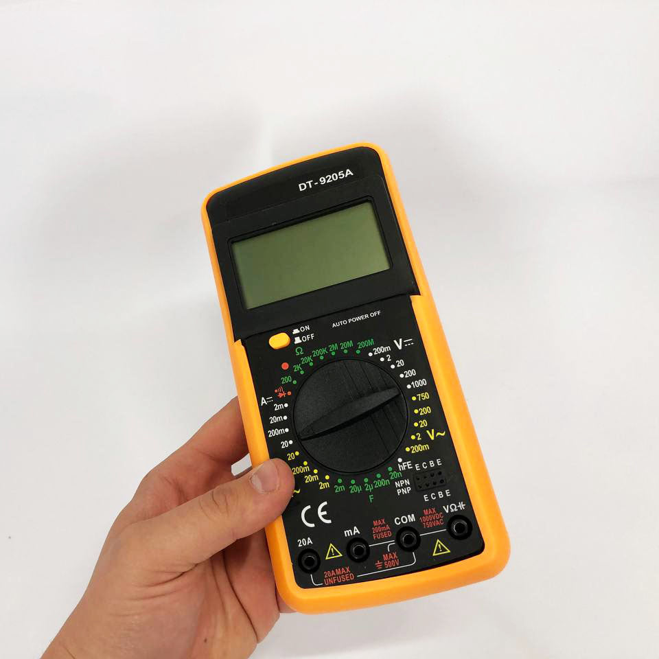 Мультиметр цифровой тестер Digital Multimeter DT9205A со звуком, для автомобиля, хороший мультиметр