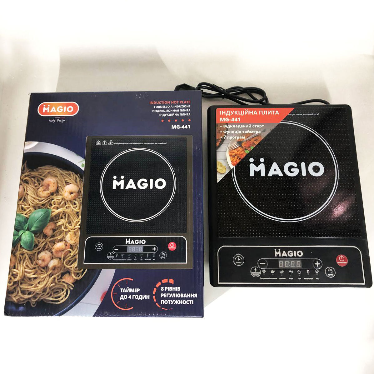 Настольная плита индукционная электрическая MAGIO MG-441, сенсорные электроплиты, индукционная плита