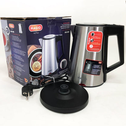 Электрочайник MAGIO MG-988, хороший электрический чайник, тихий электрический чайник, бесшумный чайник