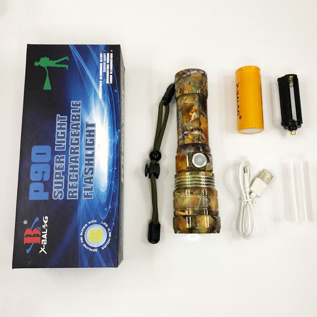 Фонарик ручной тактический Bailong BL-P512M-P90, Тактичный фонарь, Сильный фонарик, Лед фонарь ручной