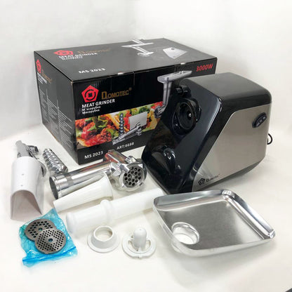 Электрическая мясорубка соковыжималка DOMOTEC MS-2023 2800 Вт, томаты с насадками, мясорубка для мяса