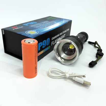 Фонарь полицейский X-Balog BL-531-P90 1х26650 8800mah USB/microUSB/ 3хААА R3 функция Power Bank