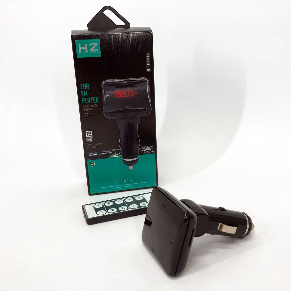 Трансмиттер FM-модулятор HZ H9, Фм модулятор блютуз в машину, Автомобильный плеер