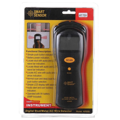 Искатель скрытой проводки и металла AR 906, детектор, индикатор, искатель, сканер