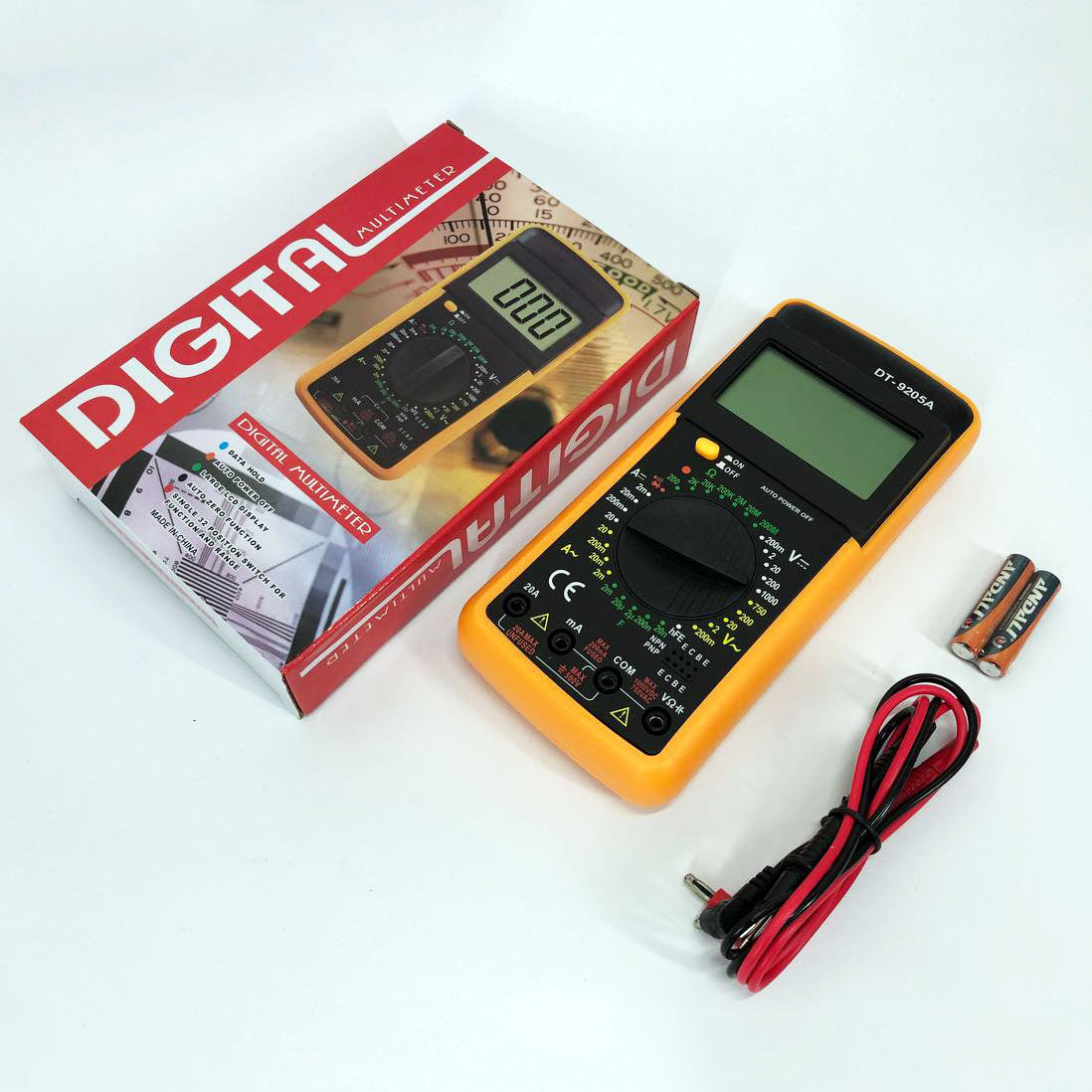 Мультиметр цифровой тестер Digital Multimeter DT9205A со звуком, для автомобиля, хороший мультиметр