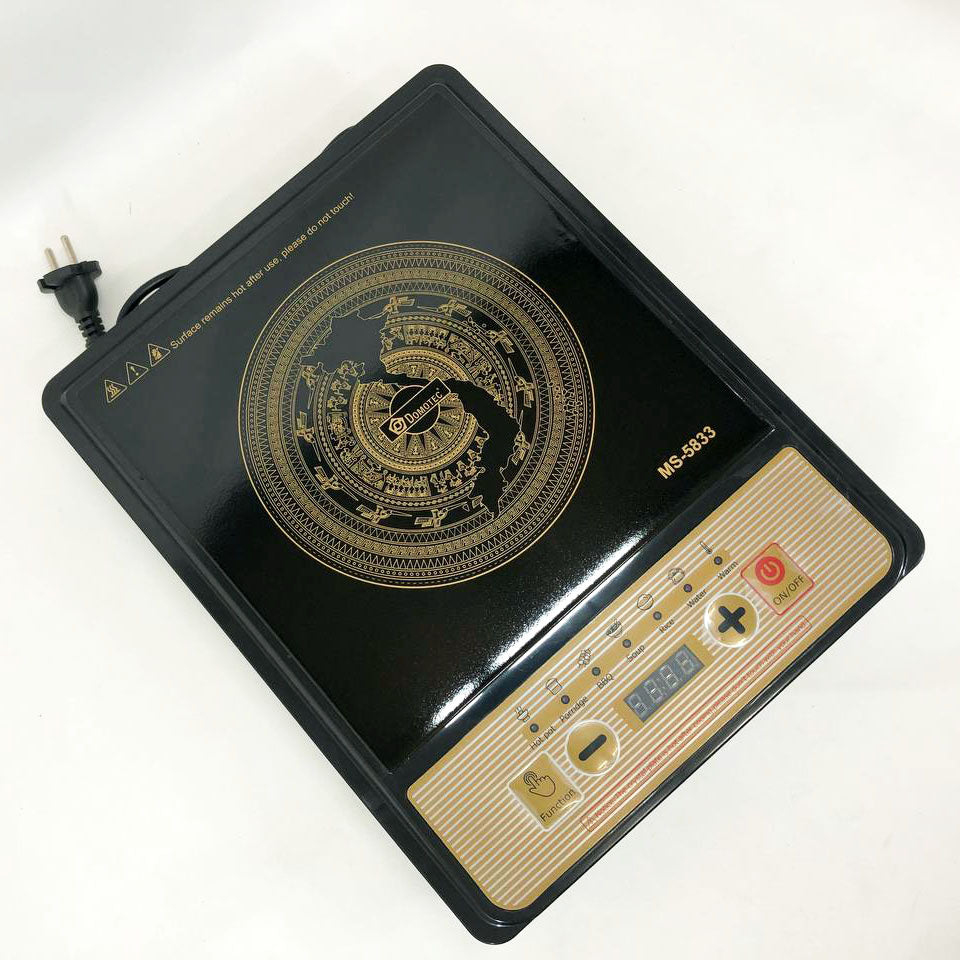 Настольная плита Domotec MS-5833 Однокомфортная Индукционная, электроплита 2000 вт, плита домашняя