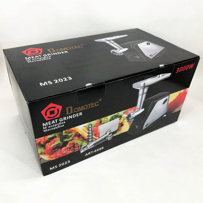 Электрическая мясорубка соковыжималка DOMOTEC MS-2023 2800 Вт, томаты с насадками, мясорубка для мяса