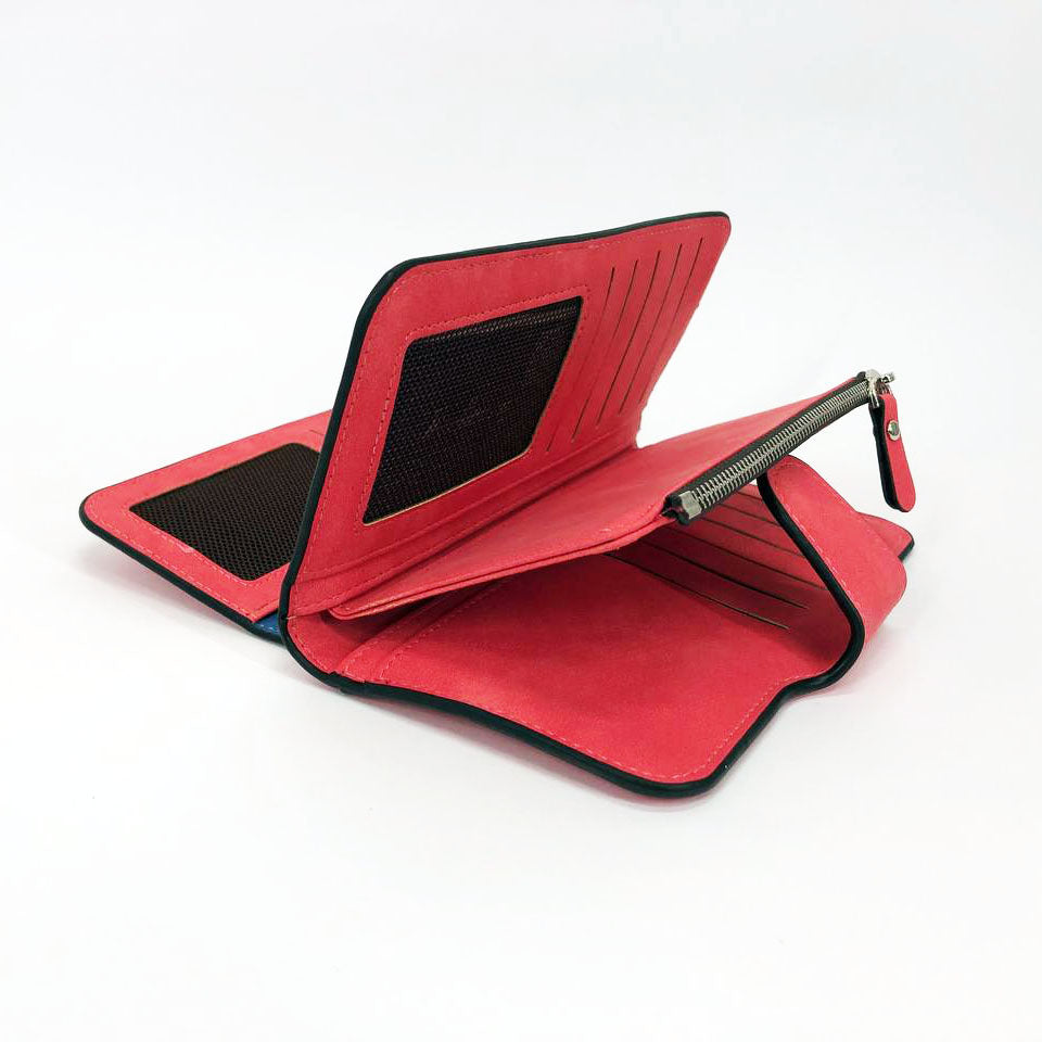 Женский кошелек клатч портмоне Baellerry Forever N2345, Компактный кошелек девочке. Цвет: красный