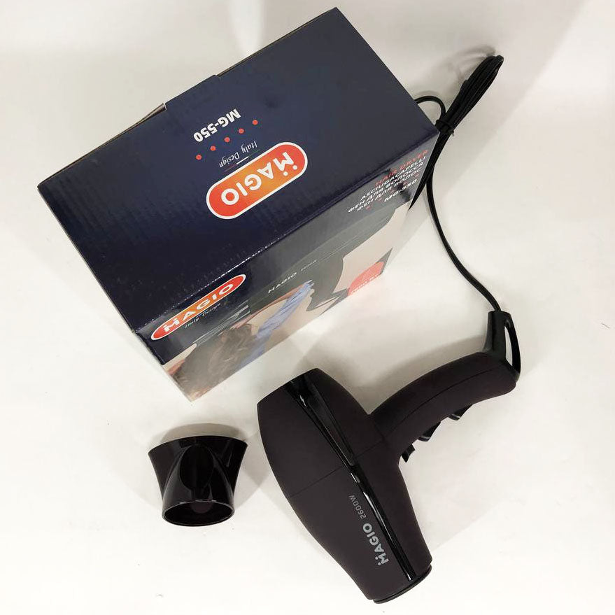 Фен бытовой MAGIO MG-550 2600 Вт, Мощный универсальный фен, Хороший мощный фен, Мощный электрический фен