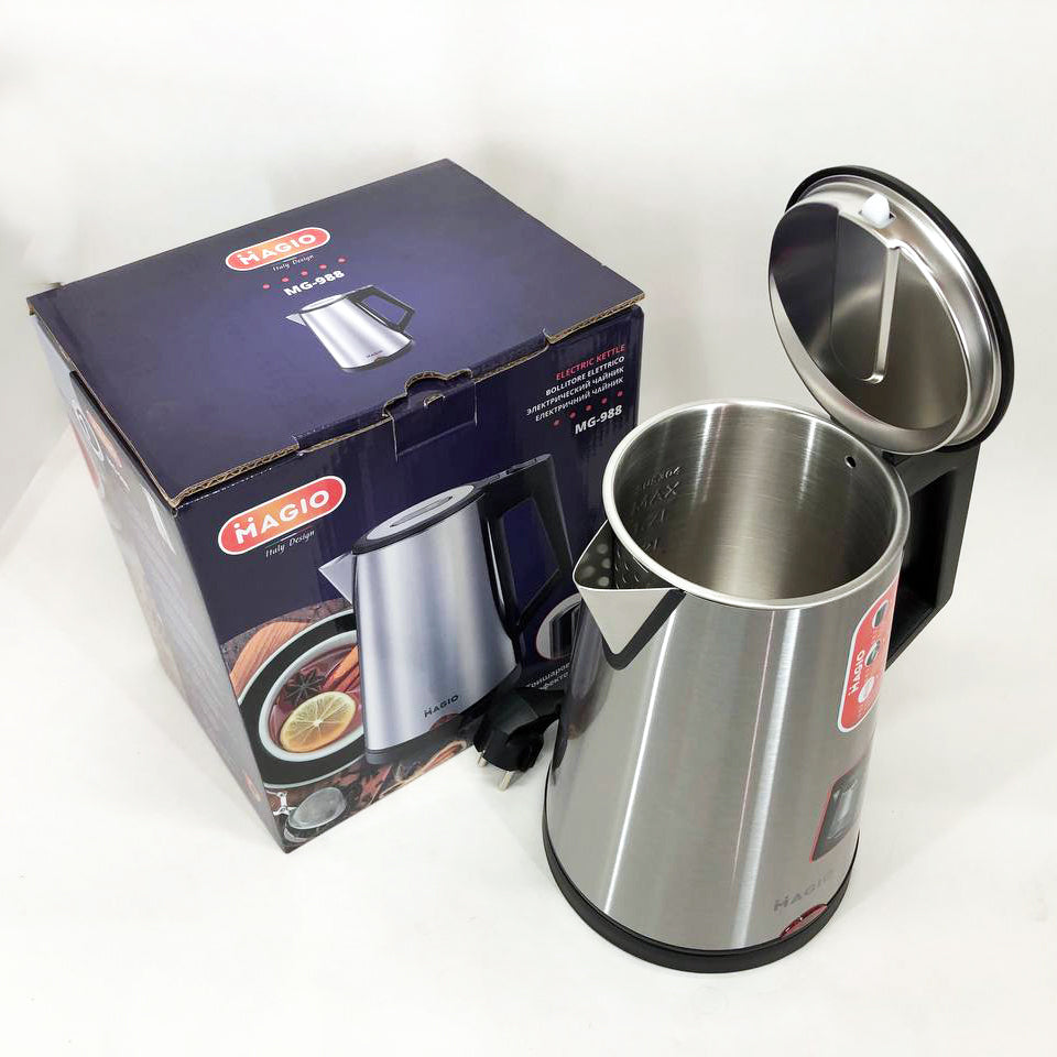 Электрочайник MAGIO MG-988, хороший электрический чайник, тихий электрический чайник, бесшумный чайник