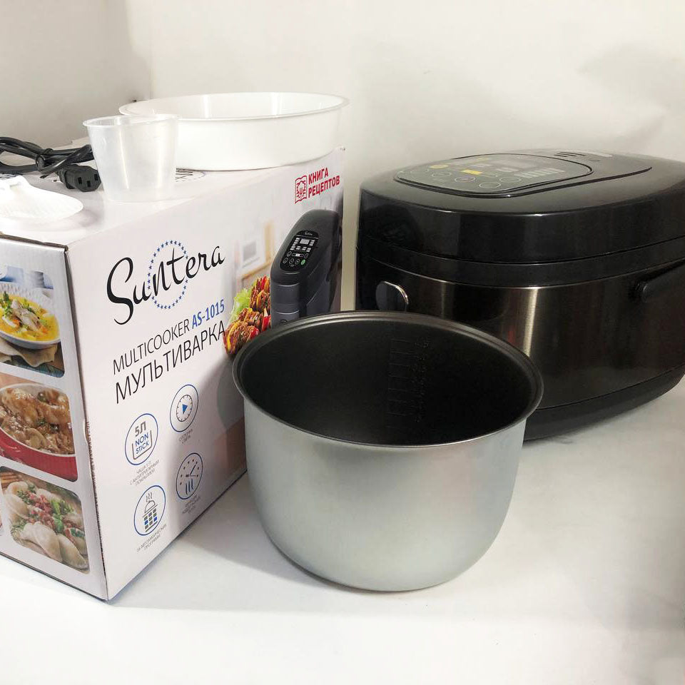 Мультиварка 5 л Suntera AS-1015, электронные мультиварки рисоварки, антипригарные мультиварки рисоварки