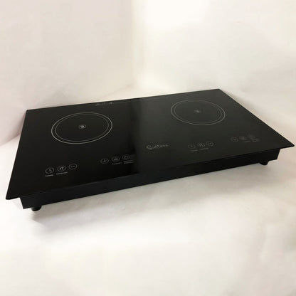 Электроплита большая индукционная на 2 конфорки Suntera ICD-2202 2200 Вт, Электроплита настольная от сети