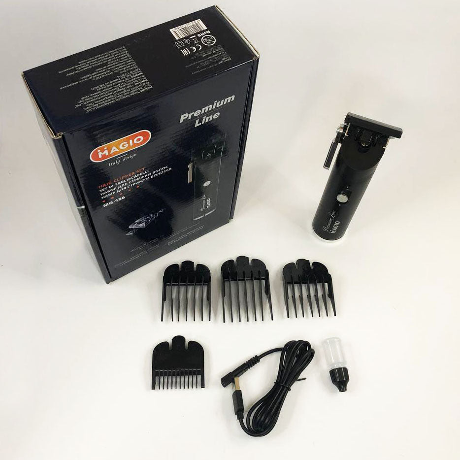 Машинка для стрижки волос MAGIO MG-186, электромашинка для волос, машинка для стрижки мужская