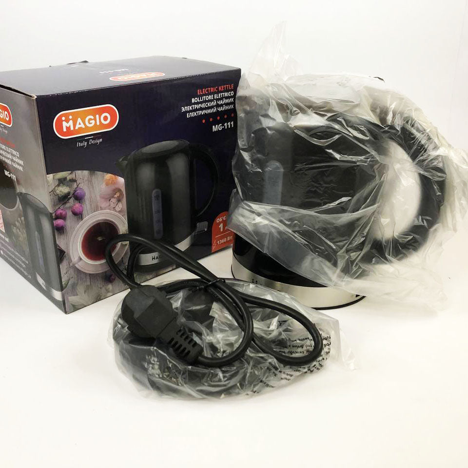 Электрочайник Magio MG-111 1 л, маленький электрочайник, хороший электрический чайник, бесшумный чайник