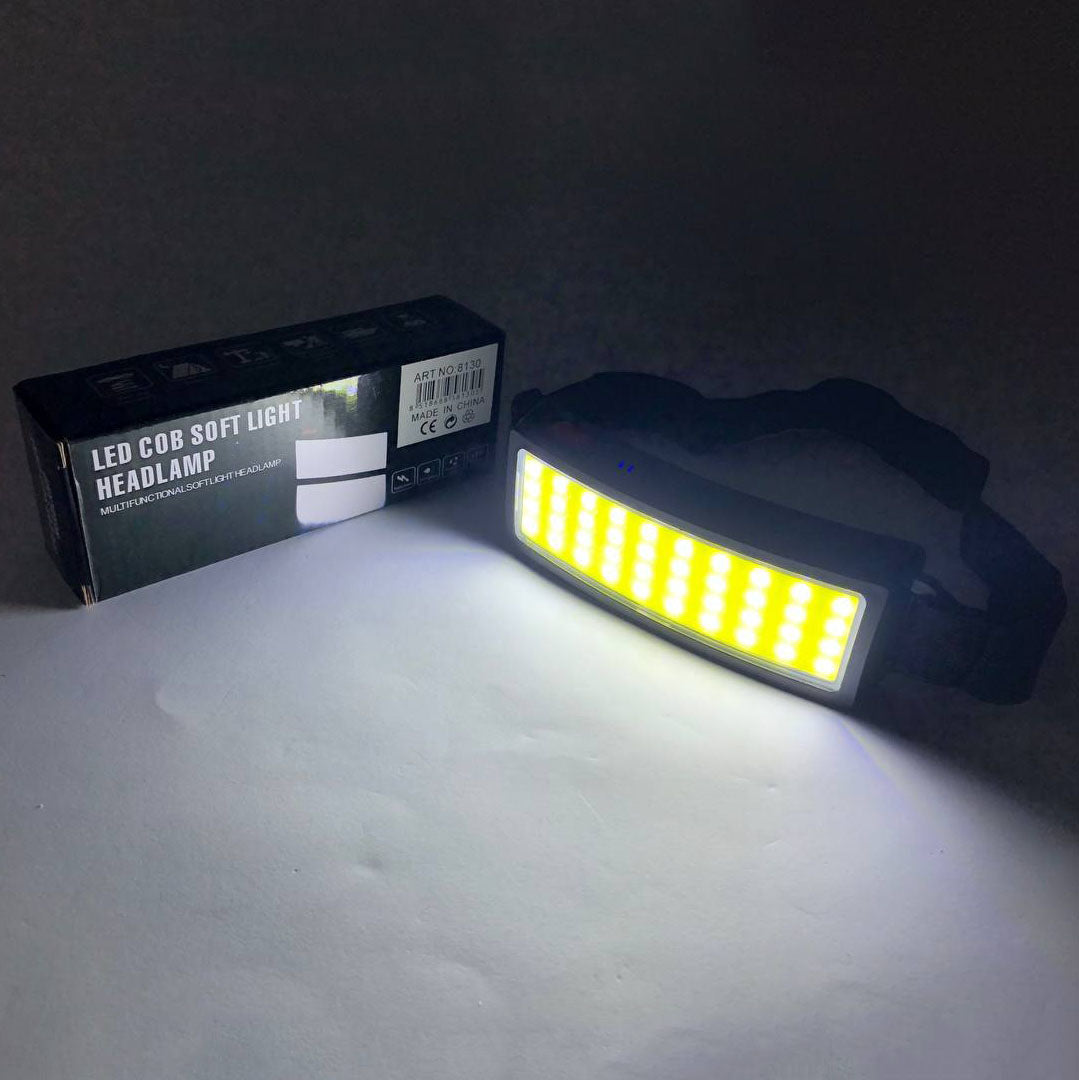 Налобный фонарик яркий рассеивающий для СТО Bailong BL-F007-COB, 3 режима, водостойкий, зарядка от USB