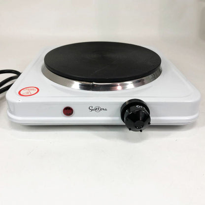 Плита электрическая Suntera SP-1930, электроплита 1 комфорка, электроплита кухонна. Цвет: белый