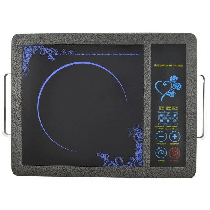 Плита инфракрасная Domotec MS-5842 на 1 конфорку, мощная настольная электроплита, индукционная плита мини