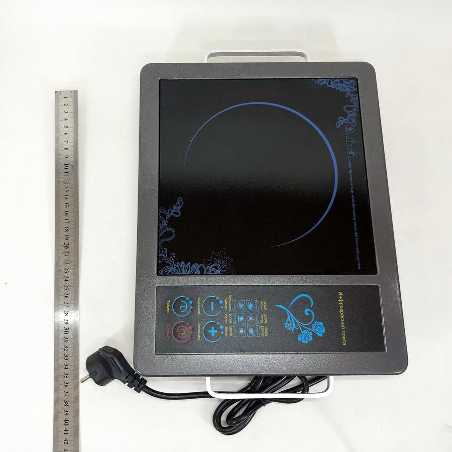 Плита инфракрасная Domotec MS-5842 на 1 конфорку, мощная настольная электроплита, индукционная плита мини