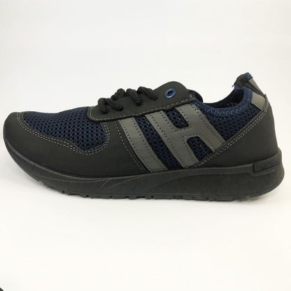 Модні універсальні кросівки із сітки 41 розмір. Чоловічі кросівки з тканини, що дихають. Модель 48177. Колір: синій 