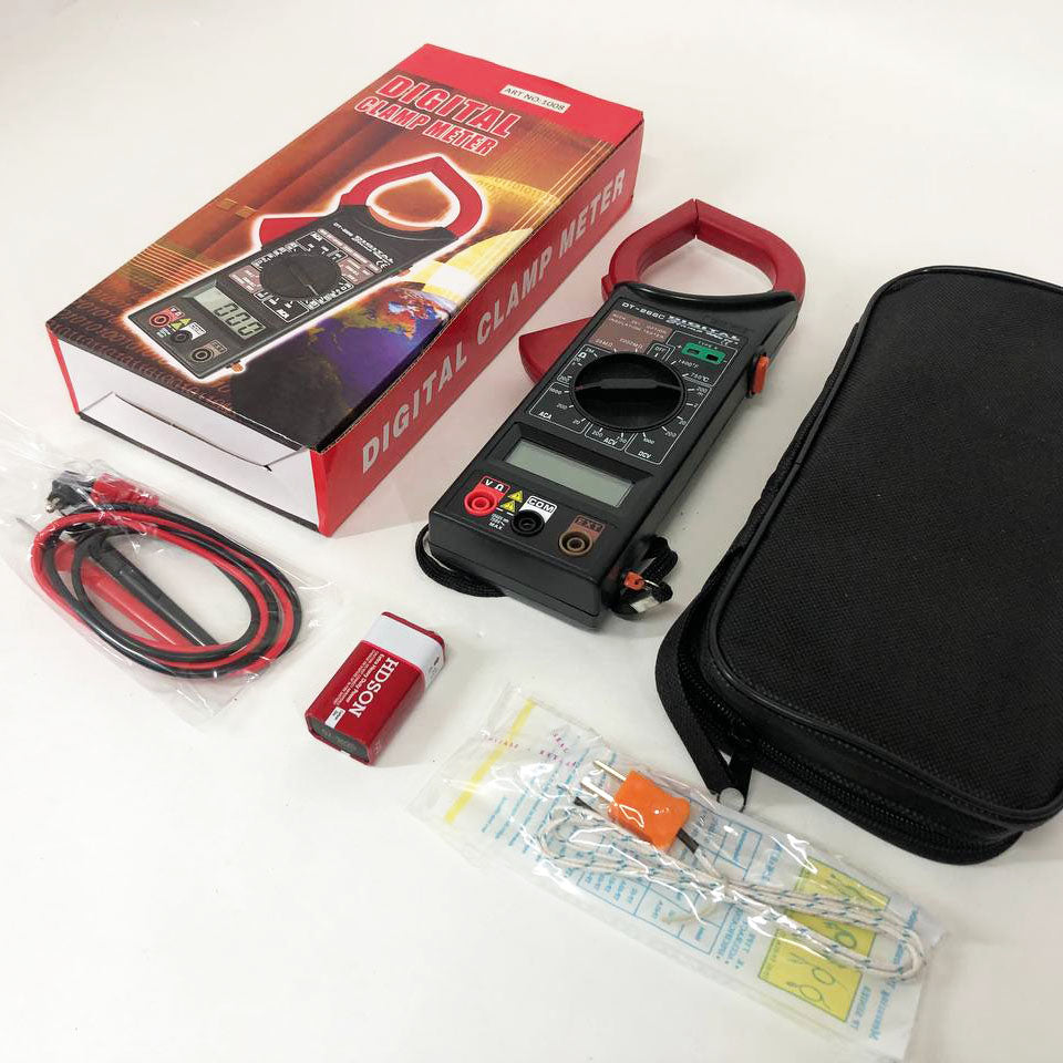 Цифровой Мультиметр DT 266C DIGITAL Токовые клещи мультитестер тестер, Тестер для электрика