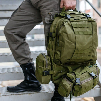 Сумка - подсумок тактическая поясная Tactical военная, сумка нагрудная с ремнем 5 литров кордура хаки