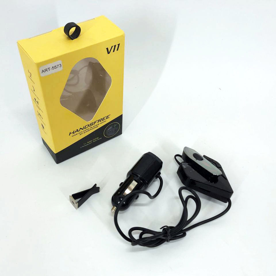 Трансмиттер FM V11 BT с Bluetooth гарнитурой модулятор, блютуз фм передатчик для автомагнитолы