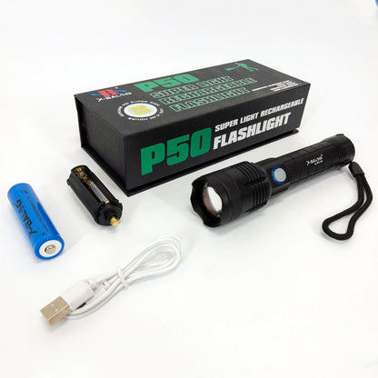 Фонарик ручной Bailong X-Balog BL-B99-P50, фонарь ручной тактический, водонепроницаемый фонарь