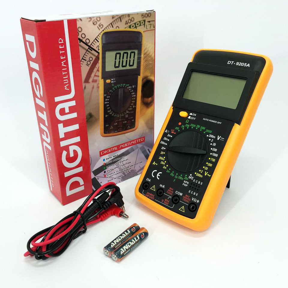 Мультиметр цифровой тестер Digital Multimeter DT9205A со звуком, для автомобиля, хороший мультиметр