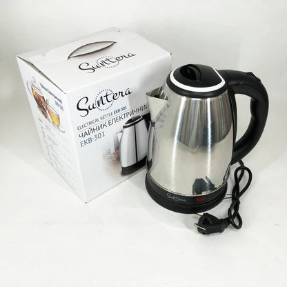 Электрочайник Suntera EKB-301 1500 Вт, хороший электрический чайник, электронный чайник, чайник дисковый