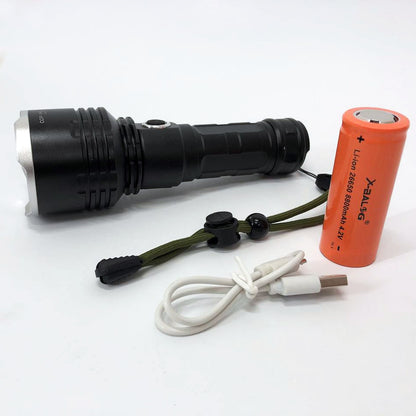 Фонарь полицейский X-Balog BL-531-P90 1х26650 8800mah USB/microUSB/ 3хААА R3 функция Power Bank
