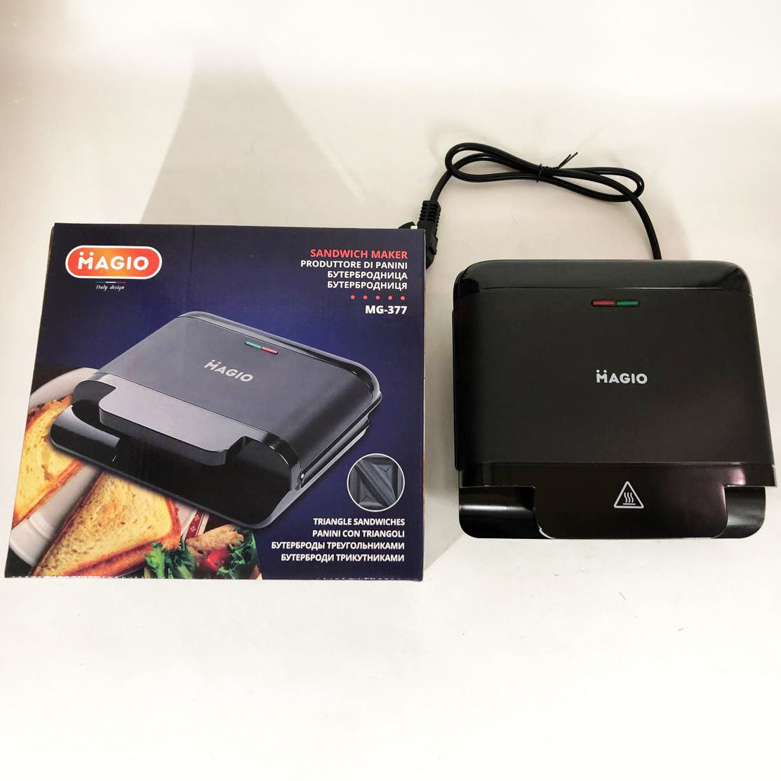 Бутербродница сендвичница MAGIO MG-377, бутербродница бытовая, бутербродница электрическая