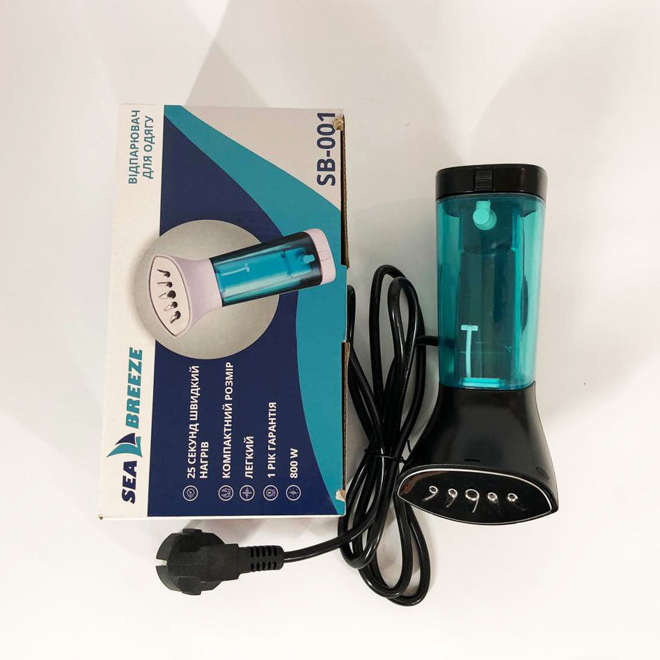 Отпариватель портативный SeaBreeze SB-002, компактный отпариватель универсальный. Цвет: черный