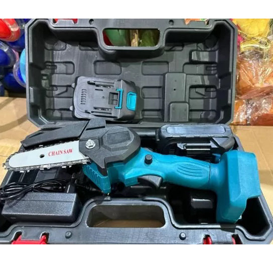 Мини пила 10см аккумуляторная с двумя аккумуляторами в кейсе, аккумуляторная минипила сучкорез