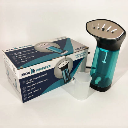 Отпариватель портативный SeaBreeze SB-002, компактный отпариватель универсальный. Цвет: черный