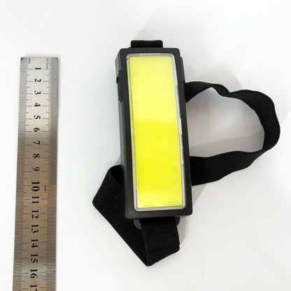 Налобный фонарик яркий рассеивающий для СТО Bailong BL-F007-COB, 3 режима, водостойкий, зарядка от USB