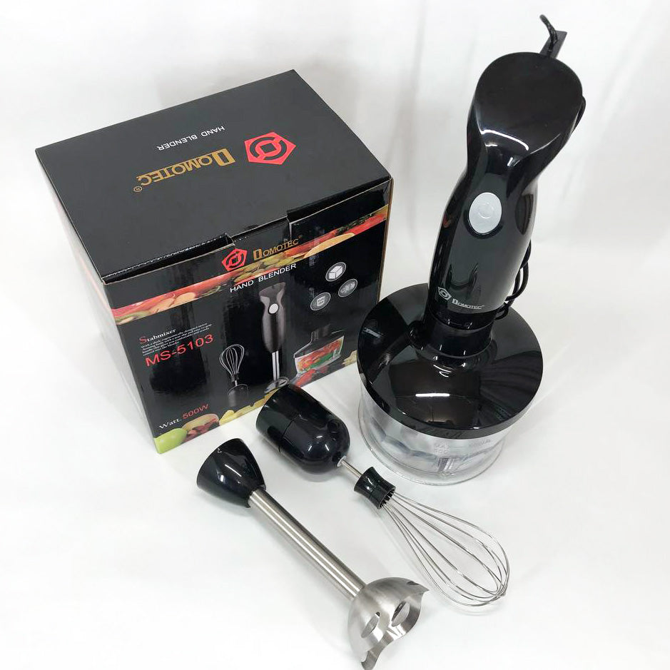 Блендер DOMOTEC MS-5103 3в1 погружной, 500 Вт, ручной погружной блендер, электрический блендер