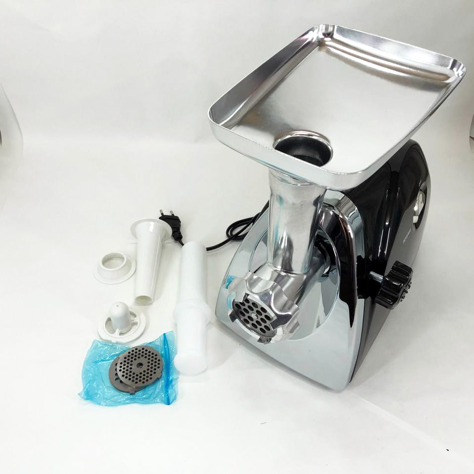 Мясорубка Suntera SMG-5418B 1800 Вт, электромясорубка для шинковки, мясорубка электрическая металл