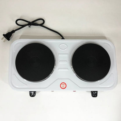 Плита электрическая Suntera DP-1925 2000 Вт, электроплита двухконфорочная настольная. Цвет: белый