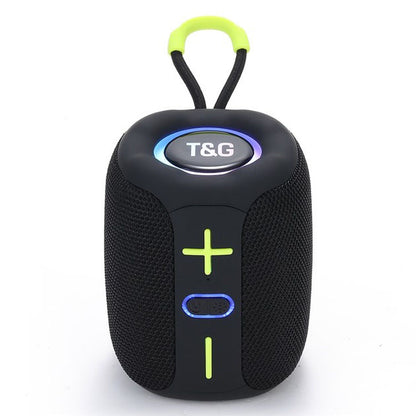 Портативная Bluetooth колонка TG658 8W с RGB подсветкой, Беспроводная колонка мощная. Цвет: черный