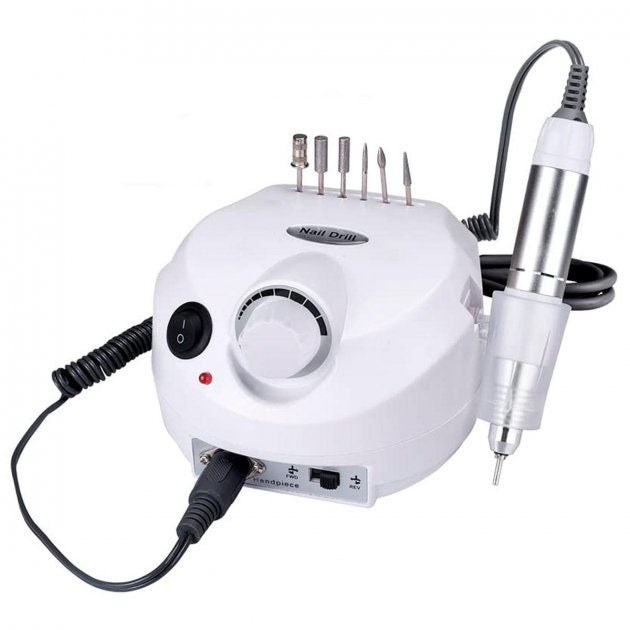 Фрезер для маникюра и педикюра Drill Pro Nail Drill, 30000 об/мин, фрезер для ногтей. Цвет: белый