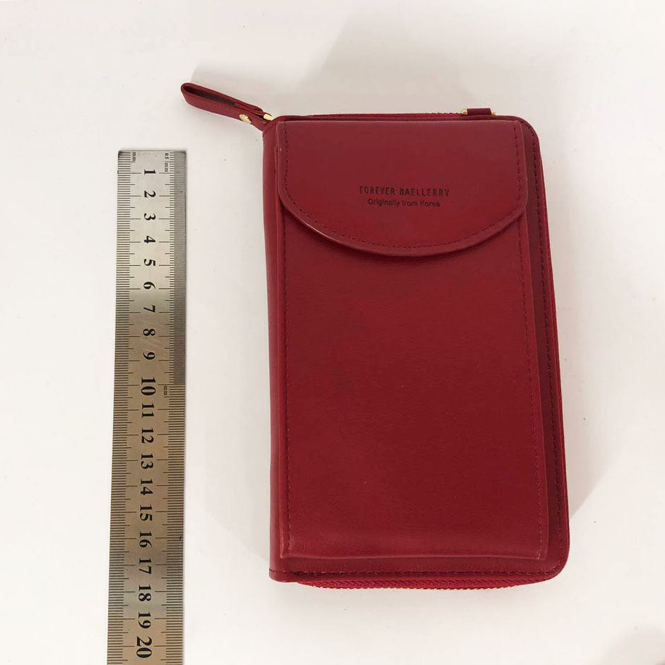 Женский клатч-шумка BAELLERRY Forever Young, Кошелек сумка с отделением для телефона. Цвет: розовый